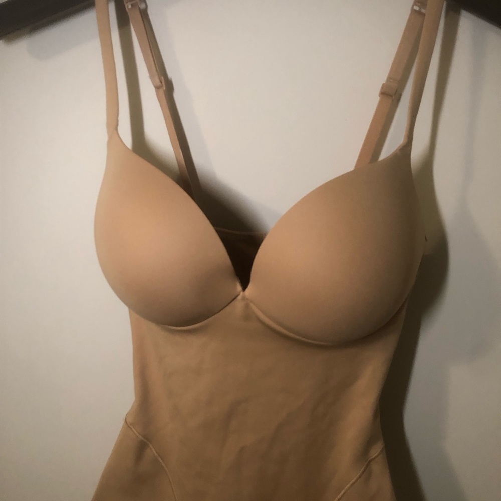 🤎NWT✨SKIMS Ultimate Mid Thigh Bodysuit Clay Brown Size Small🤎 - Picture 8 of 8